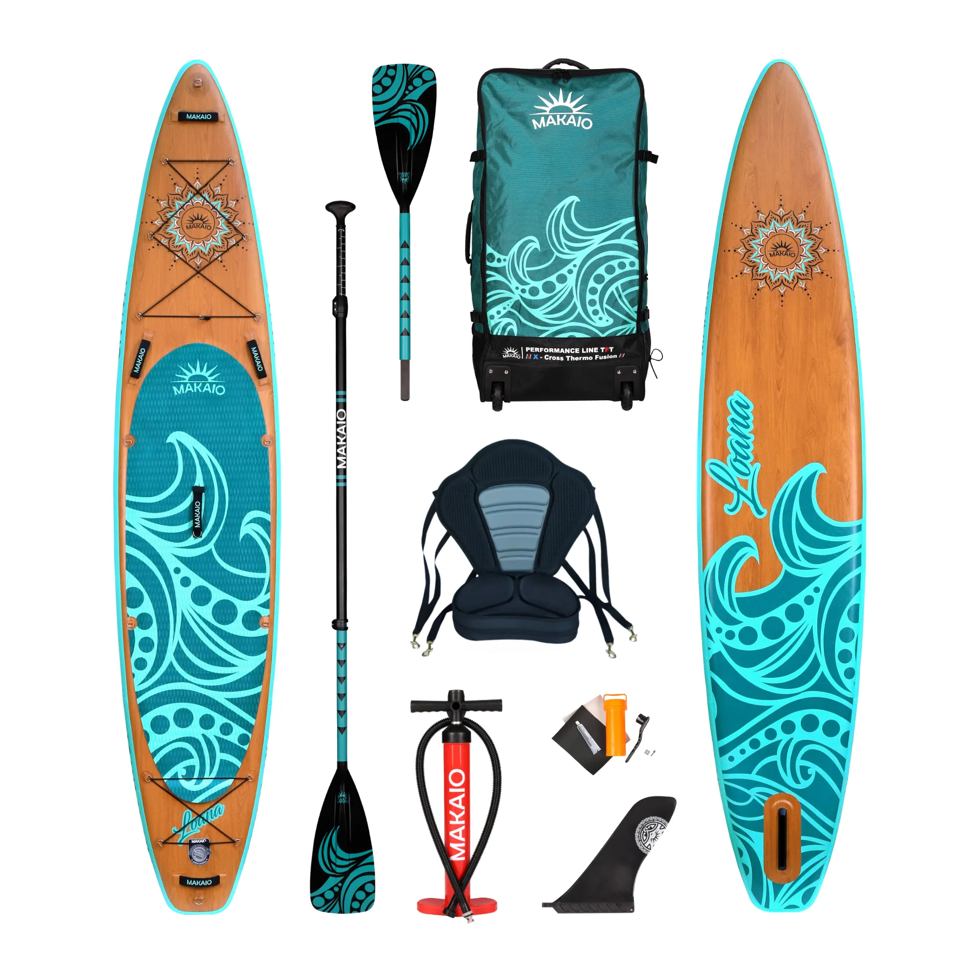 MAKAIO LOANA Touring 12.6 V4 ULTRA LIGHT SUP BOARD KAJAK SET