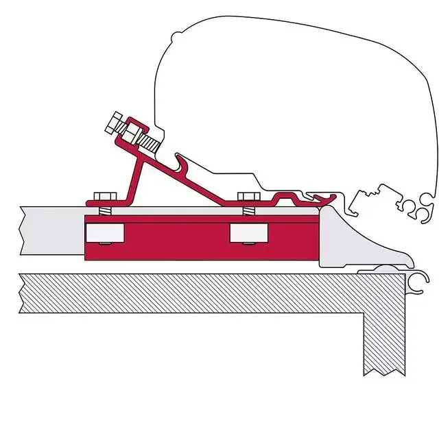 Kit Fixing Bar 3-tlg. zu Dachmarkise Fiamma F5 S / F65 L