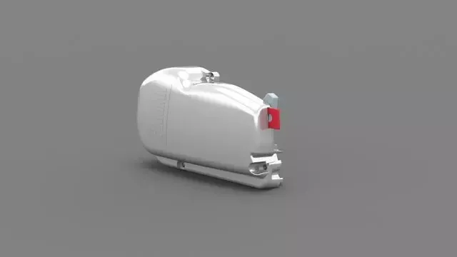 Endkappe Gehäuse links zu F 45 S Titanium
