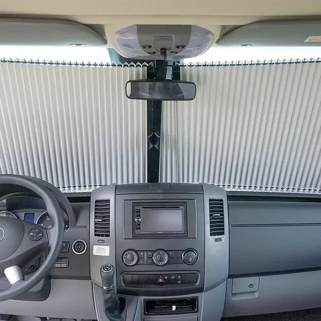 REMIfront III Frontscheiben Verdunkelung für Mercedes Sprinter ab 2013 – 2017 _Sonderpaket_ Farbe grau