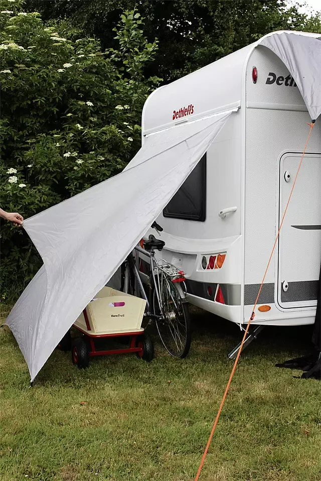 Gerätezelt EuroTrail ohne Boden Maße 150 x 190 cm Farbe grau