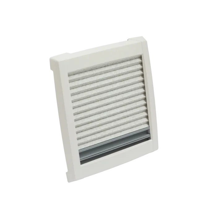 Dachhaube MPK VisionVent S pro 27 P Ausschnitt 28 x 28 cm Farbe cremeweiß Haube rauchglas – Bild 7