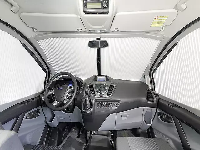 REMIfront IV Frontscheiben Verdunkelung ohne Sichtpaket passend für Ford Transit Custom V362 ab 2018 Farbe grau