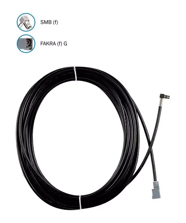 Adapterkabel ATTB 10 m RG 58 Fakra _f_-G/SMB _f_ Winkel