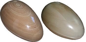 Kindersärge in Eiform 60 cm aus Lindenholz, natur