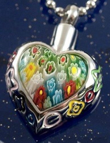 Herz Ascheamulett aus Edelstahl „Elias“, Größe: 29 x 23 x 12 mm