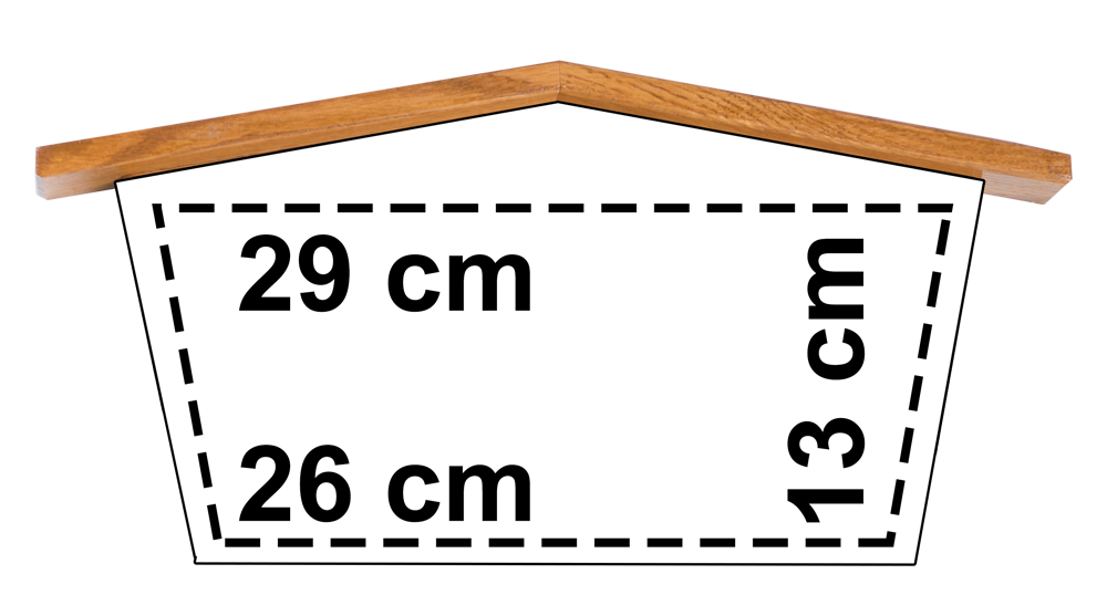 Grabtafeln Eiche Format: 63 cm x 35 cm, Holzstärke 2,4 cm