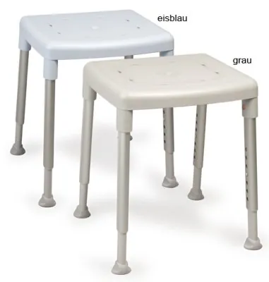Duschhocker SMART Sitzhöhe 42-57 cm Ausf.: Belastbarkeit 150 kg Farbe: weiß