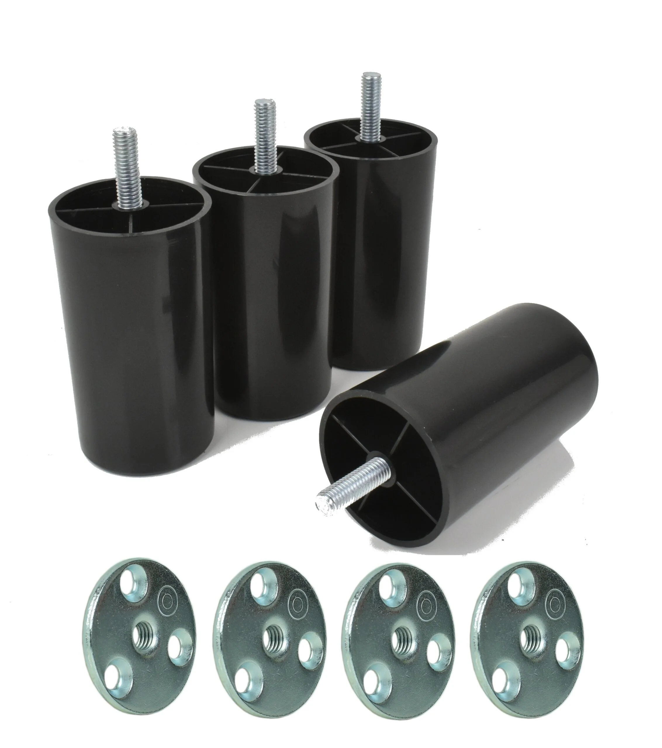 Kunststoff Möbelbeine Ø50mm Mit Montageplatte H: 50-150mm