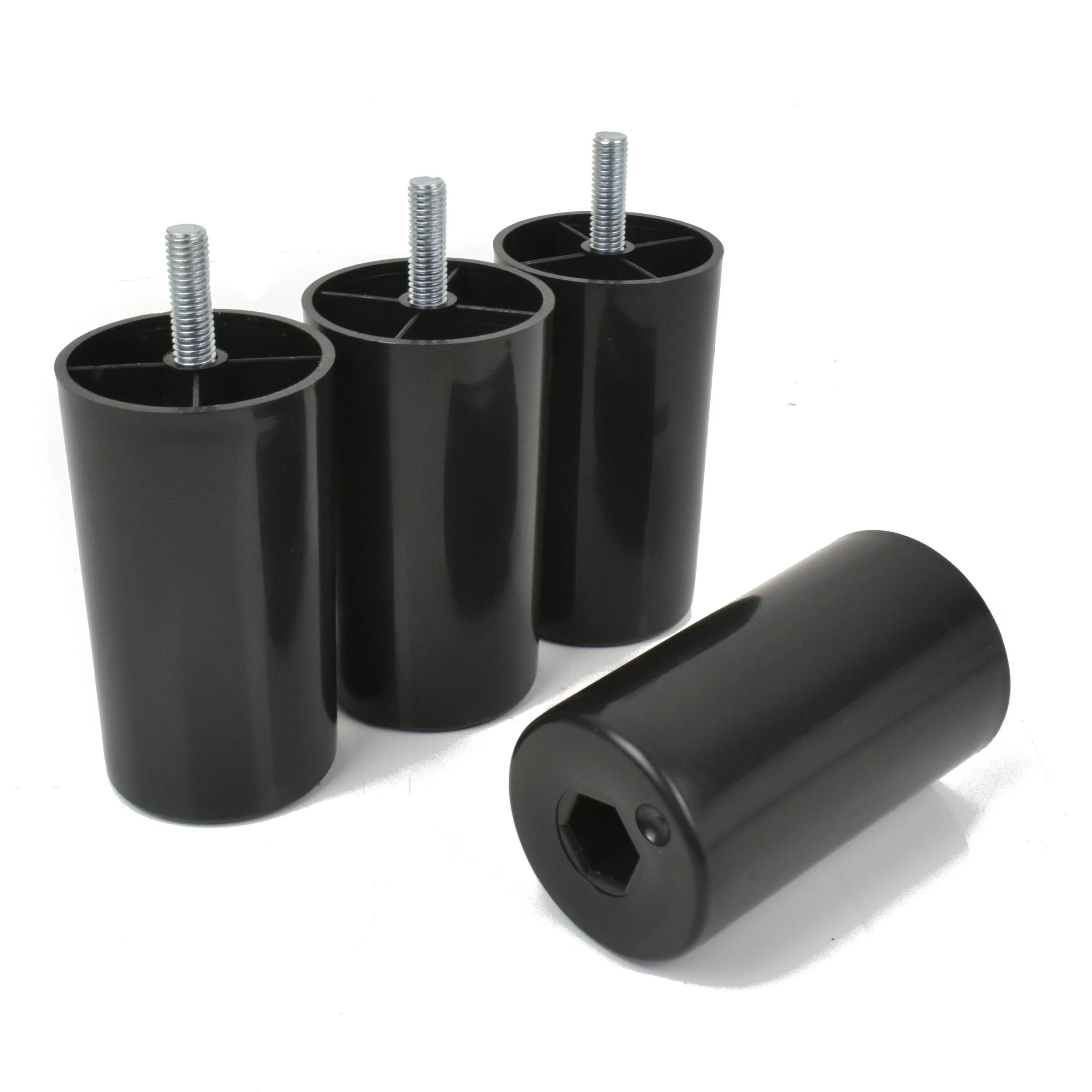 Kunststoff Möbelbeine Ø50mm Mit Montageplatte H: 50-150mm – Bild 5