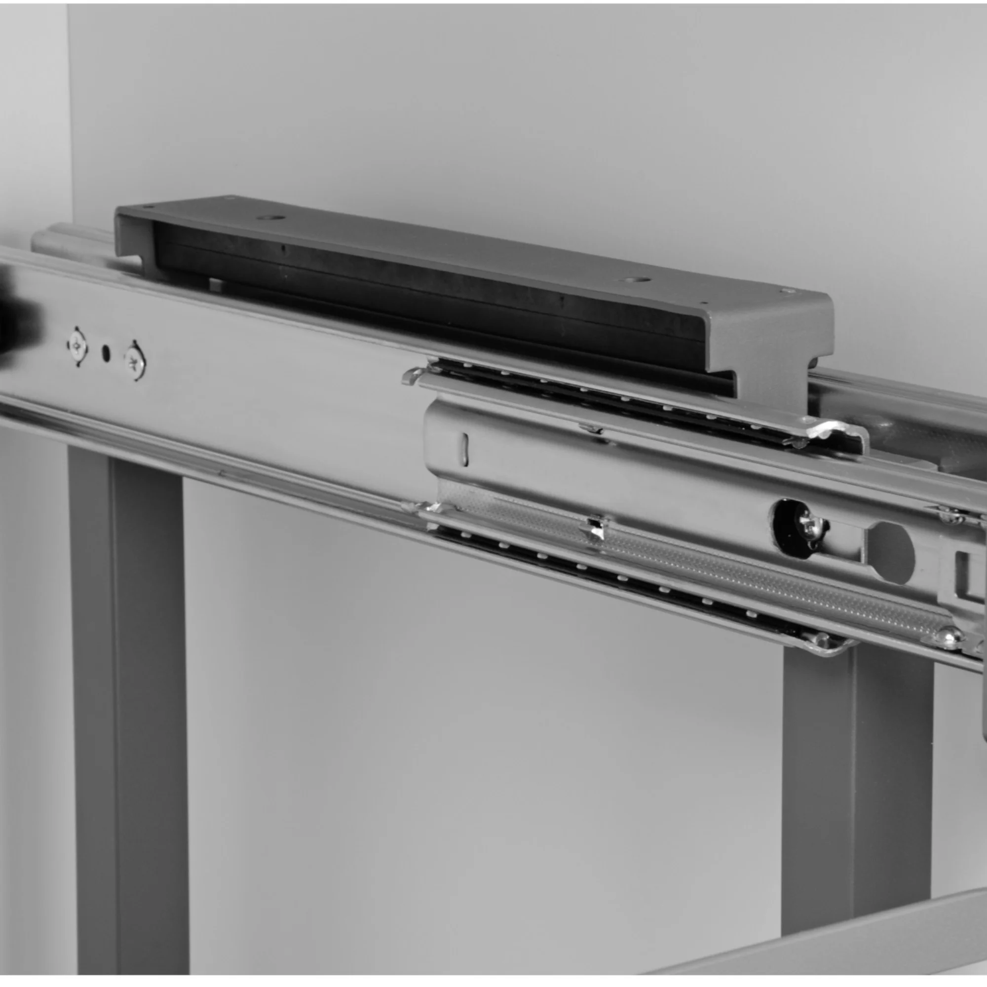 Eckschrankbeschlag Eckschrank Schwenkauszug Anthrazit 800 – 1000mm – Bild 6