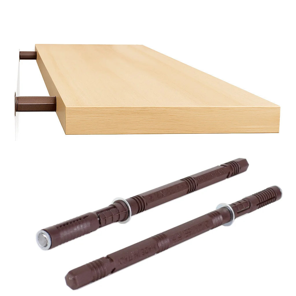 Tablarträger Regal Bodenträger unsichtbar Regalträger Wandregal Halter Träger für Wand Montage 14×165 mm