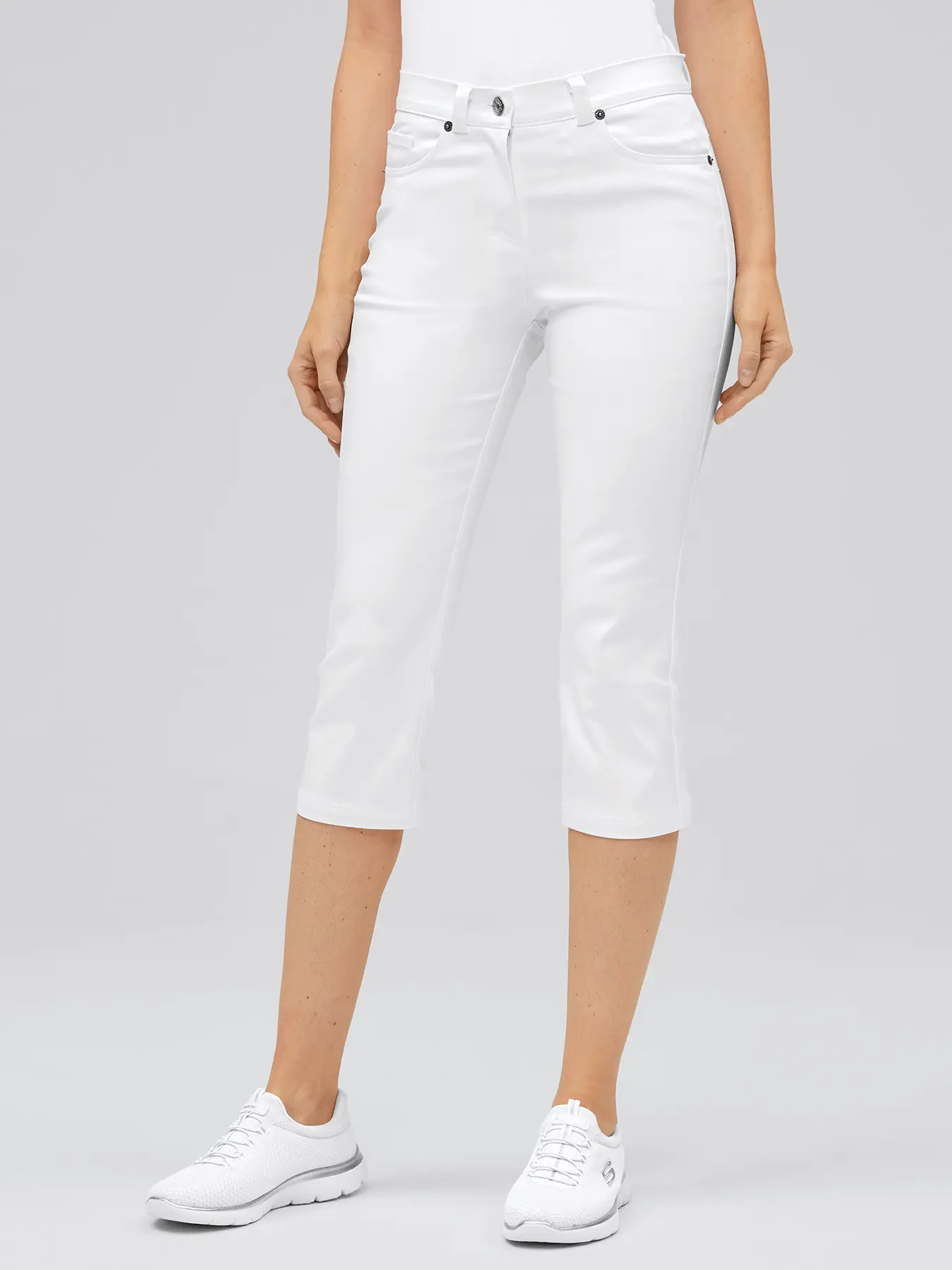 Ultra-Flex-3/4-Jeans, blickdicht