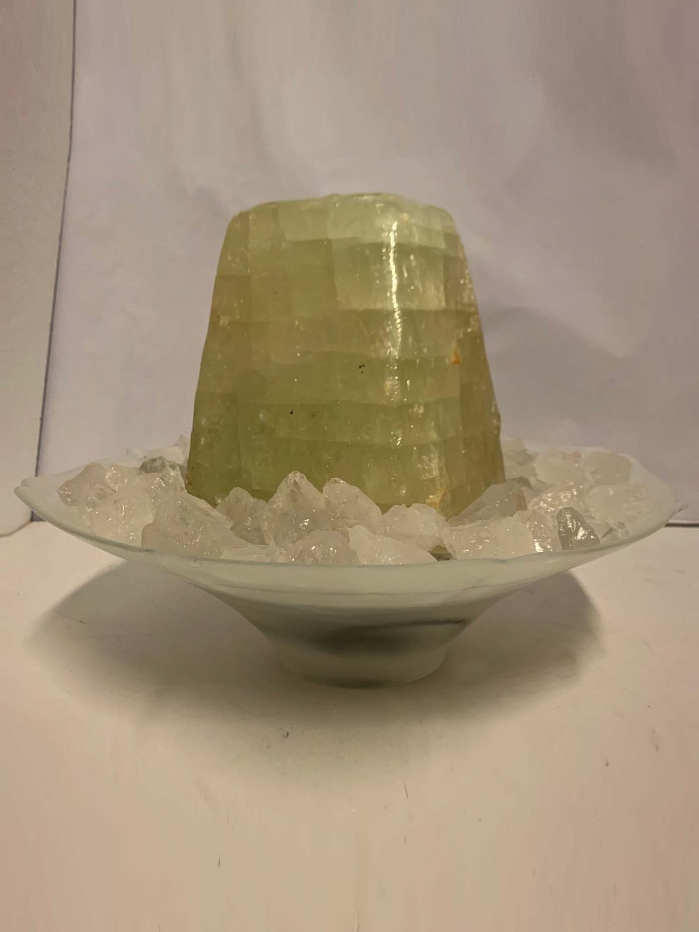 Brunnen Calcit Nordlicht 27cm – Bild 5