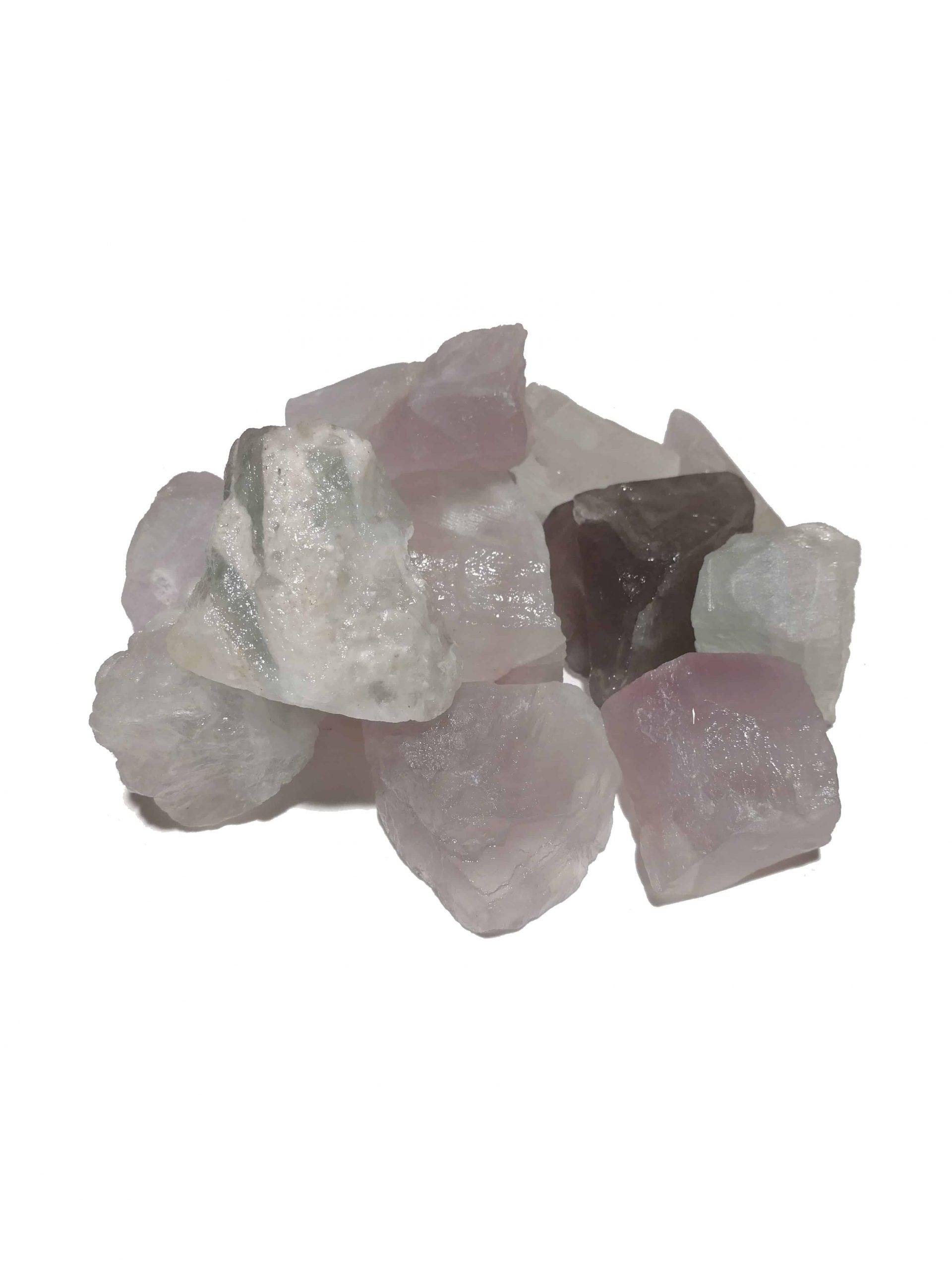 Fluorit Chips lila-grün