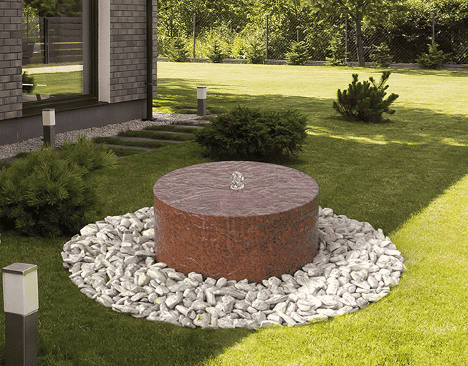 Gartenbrunnen Tiasa aus Cortenstahl Ø50cm