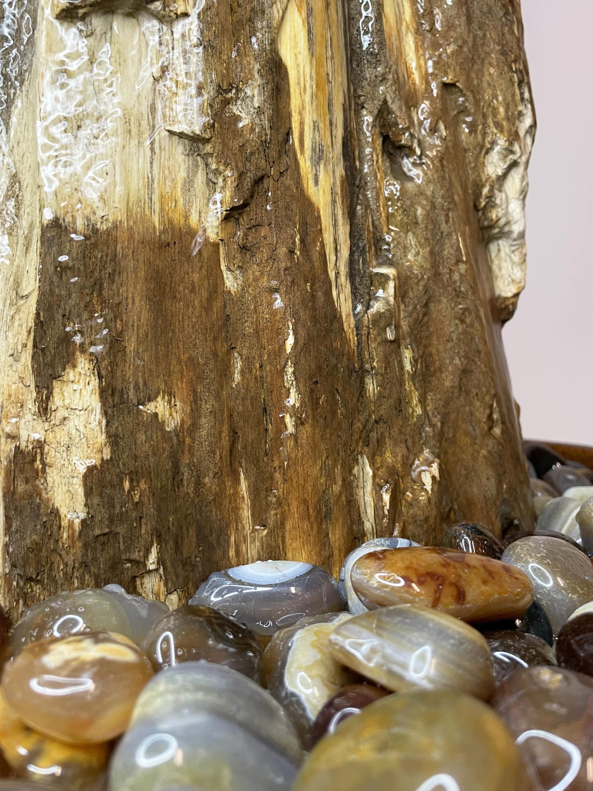 Brunnen Versteinertes Holz Grande 50cm – Bild 6