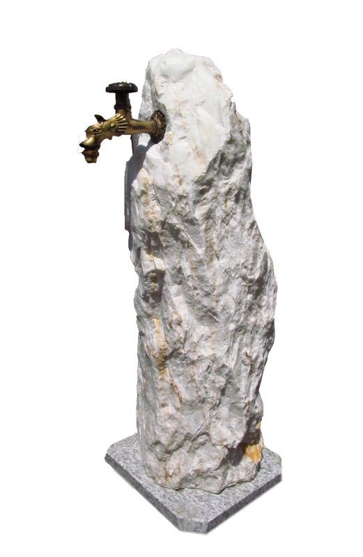Trinkwasserstein Ägäis White 85cm