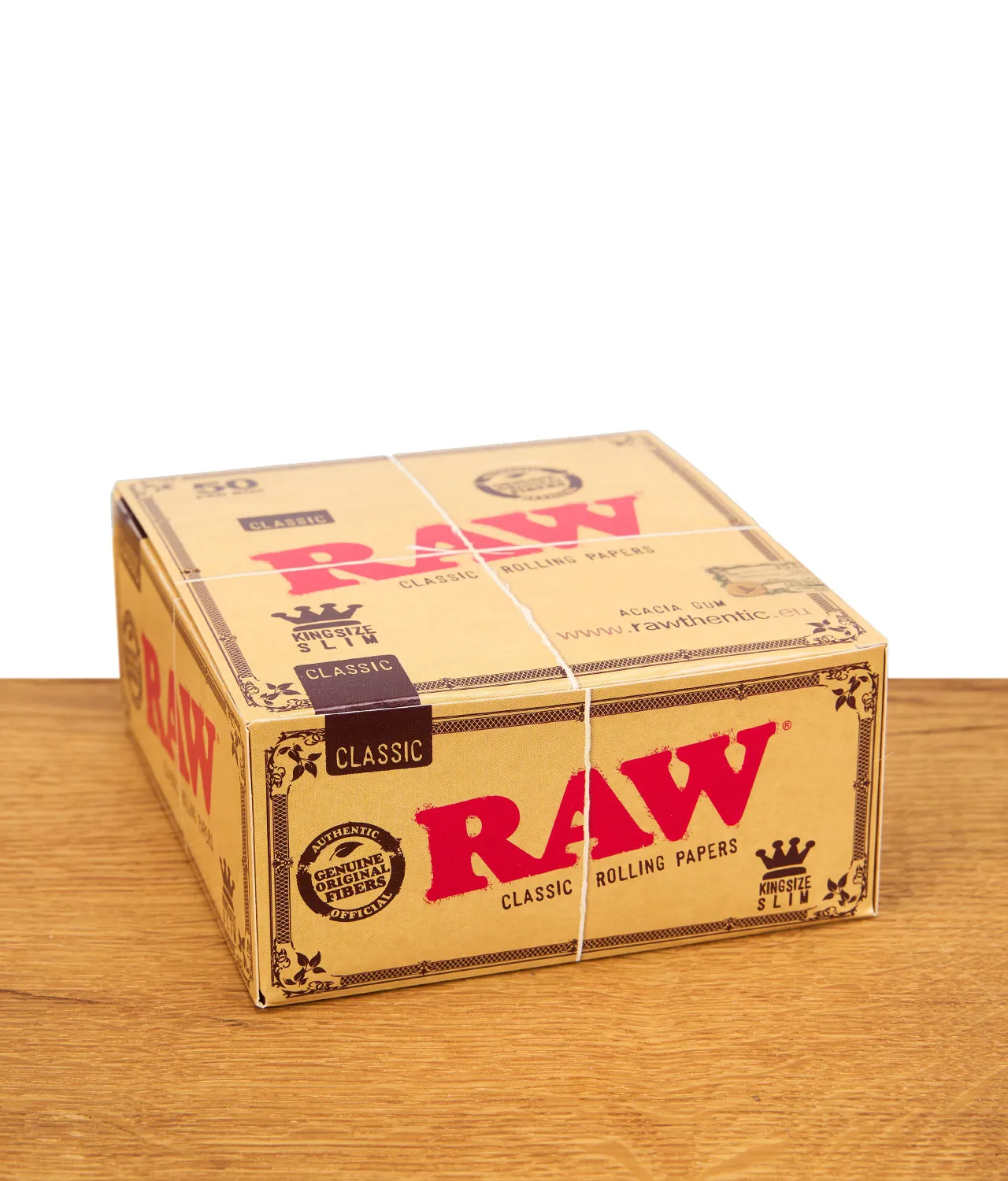 RAW Classic Papers King Size Slim ungebleicht 50er Box