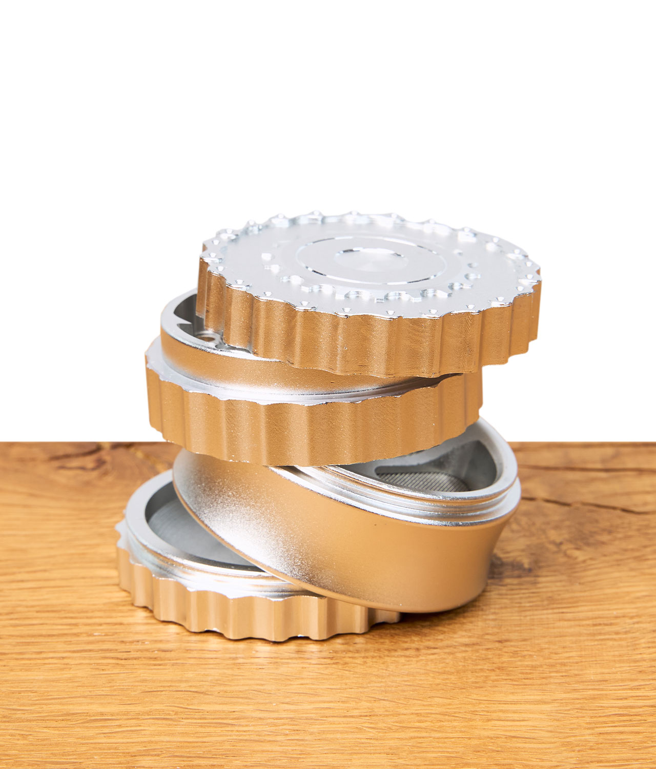 Aluminium Grinder mit Pyramidenzähnen Ø62mm – Bild 4
