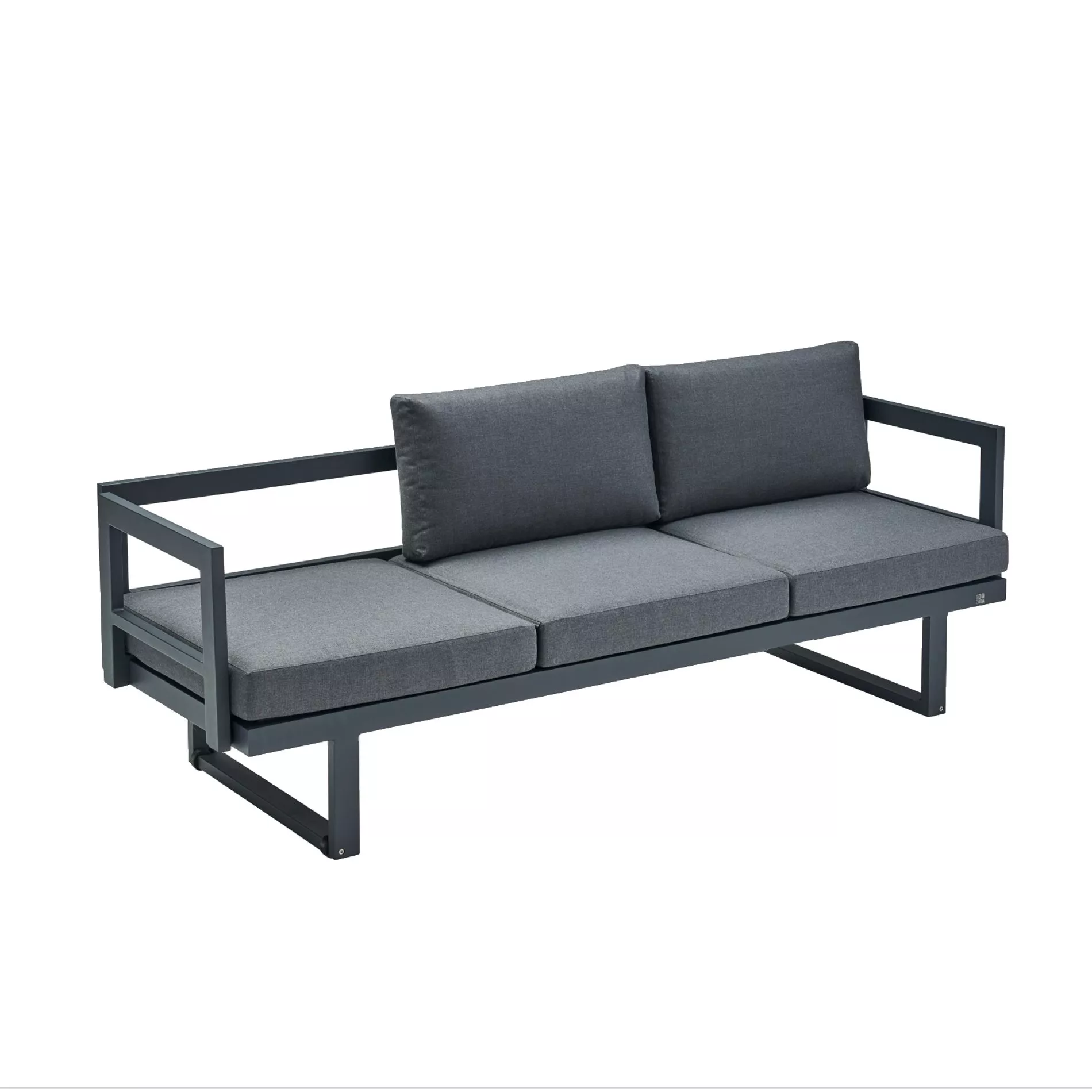 CASA DOMA Aragona Loungesofa 3-Sitzer, Aluminium – Bild 6