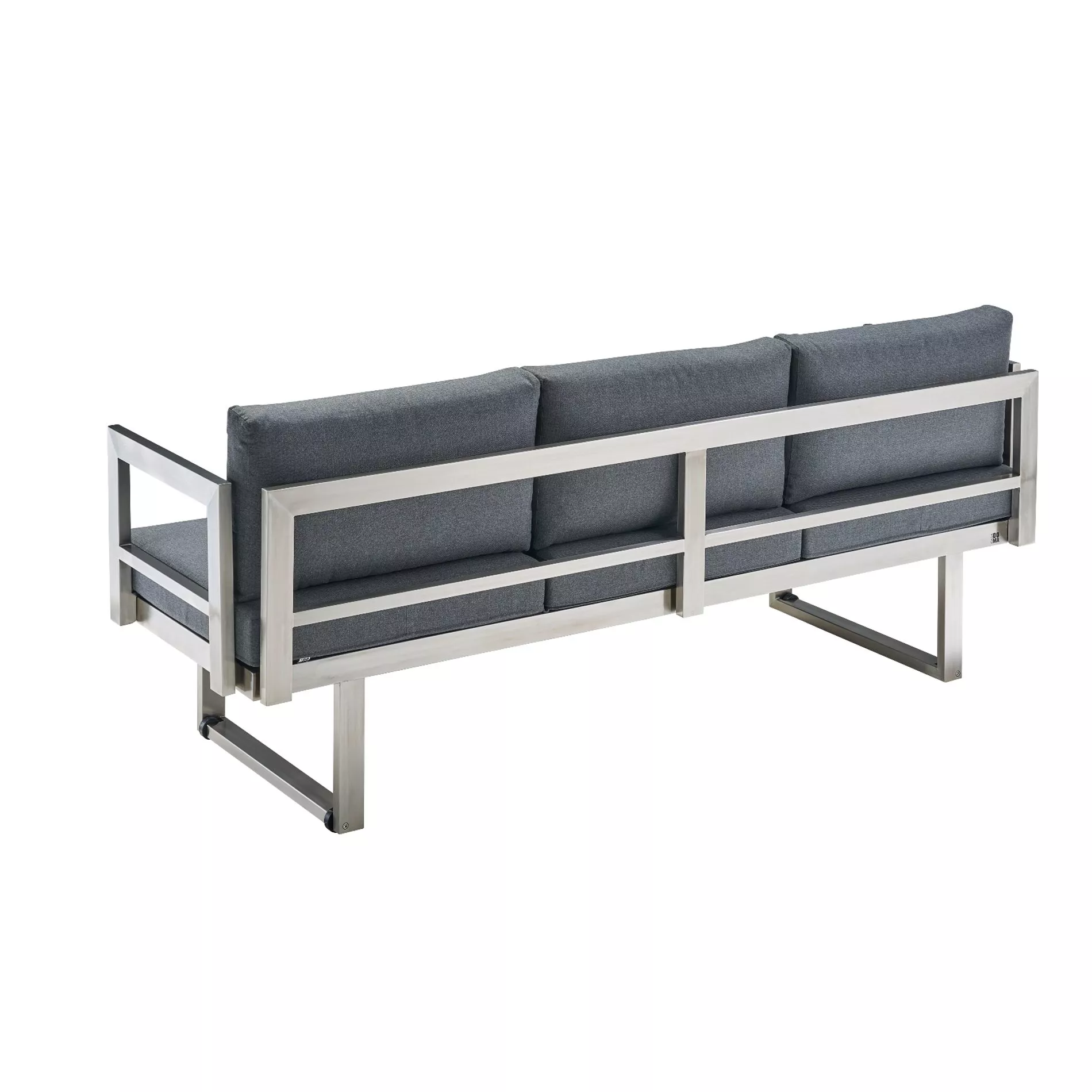 CASA DOMA Aragona DINING Loungesofa 3-Sitzer, Edelstahl