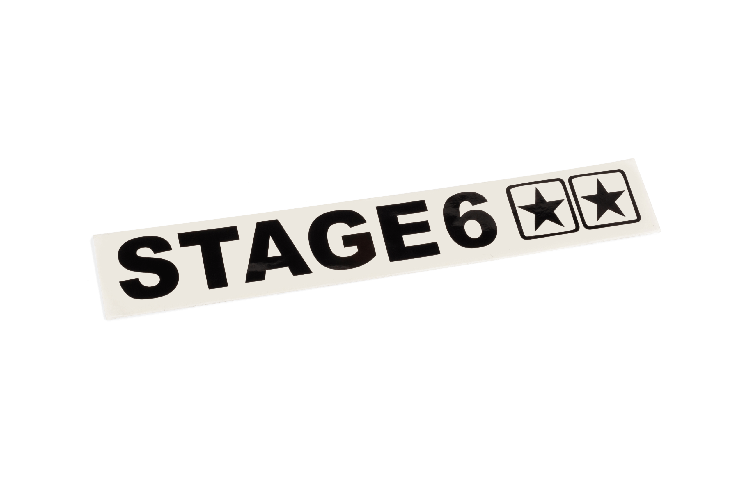Aufkleber geplottet Stage6 110x33mm schwarz