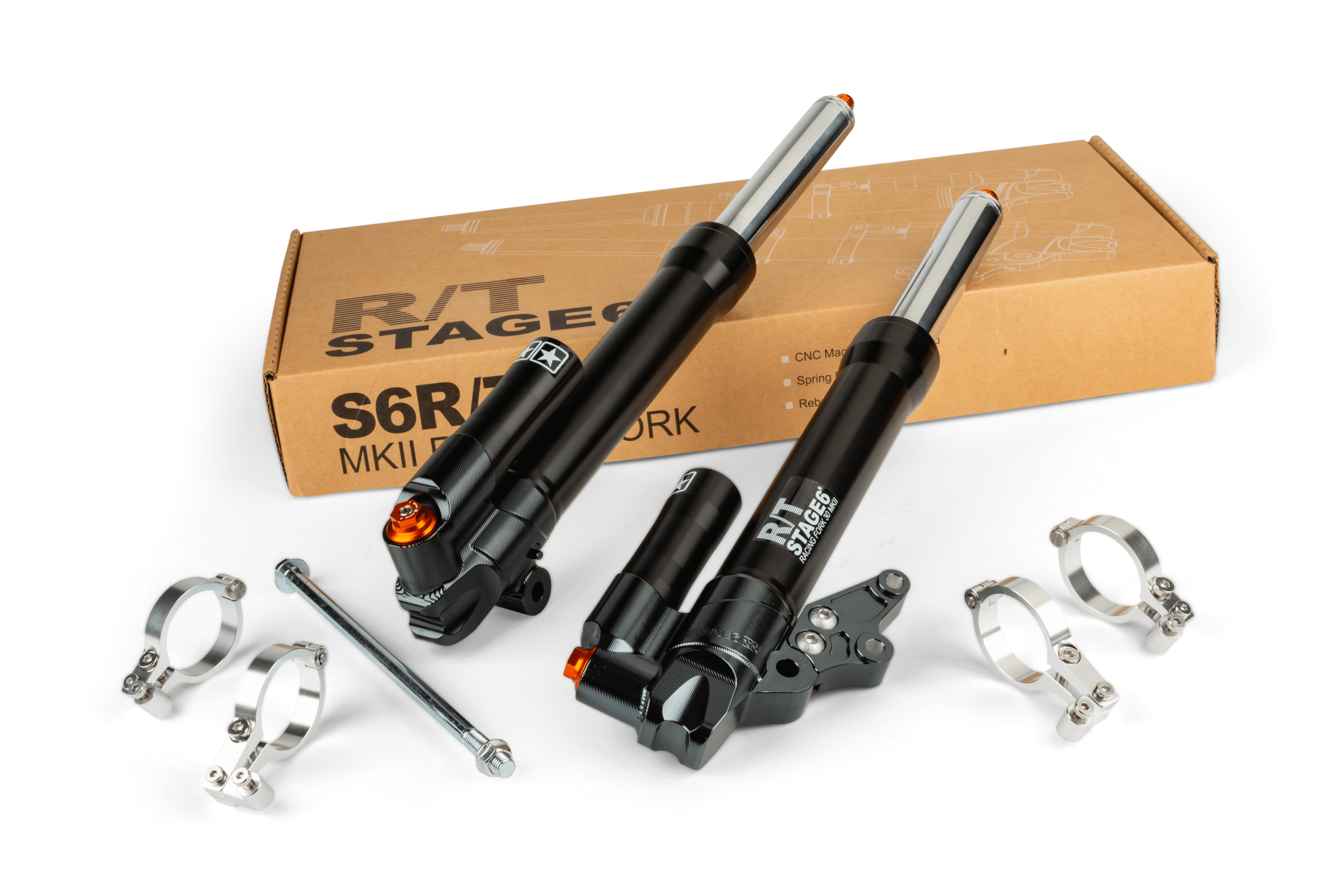 Gabelholme mit Schutzblechhalter Stage6 R/T Yamaha Aerox