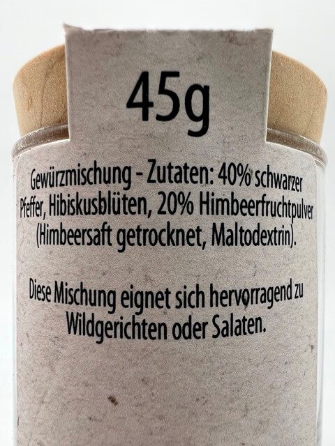 Himbeer Pfeffer DeWi – 45g