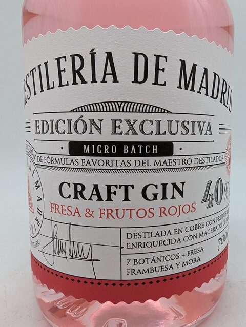 Gin Fresa & Frutos Rojos – Destileria de Madrid – 40%