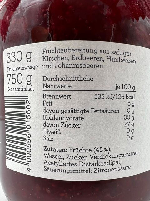 Hamburger Rote Grütze Michelsen – 750g