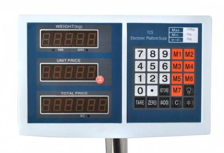 Plattformwaage bis 100 kg digitale Paketwaage Industriewaage Bodenwaage – Bild 4