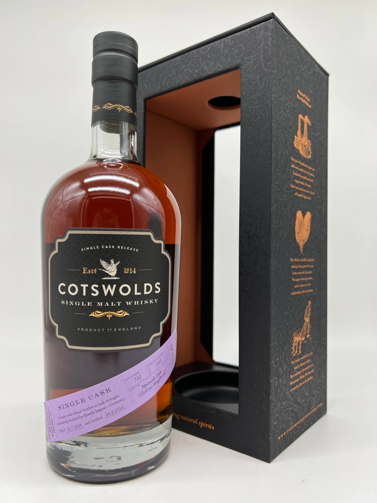 Cotswolds 2016 Oloroso Single Cask – 59,9%