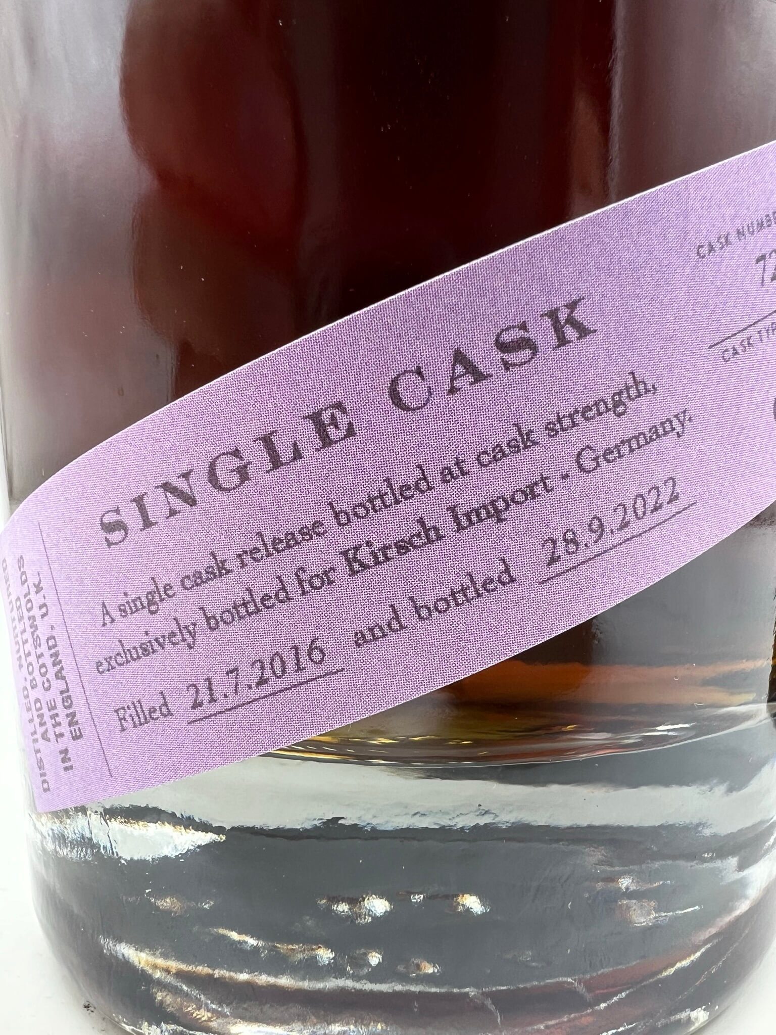 Cotswolds 2016 Oloroso Single Cask – 59,9%