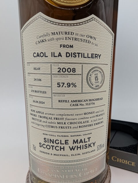 Caol Ila 2008 Gordon & MacPhail – 57,9%