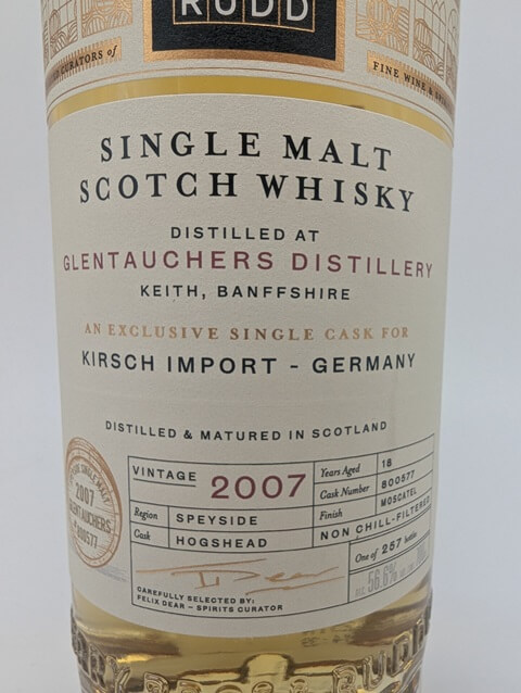 Glentauchers 2007 Berry Bros. – 56,6%
