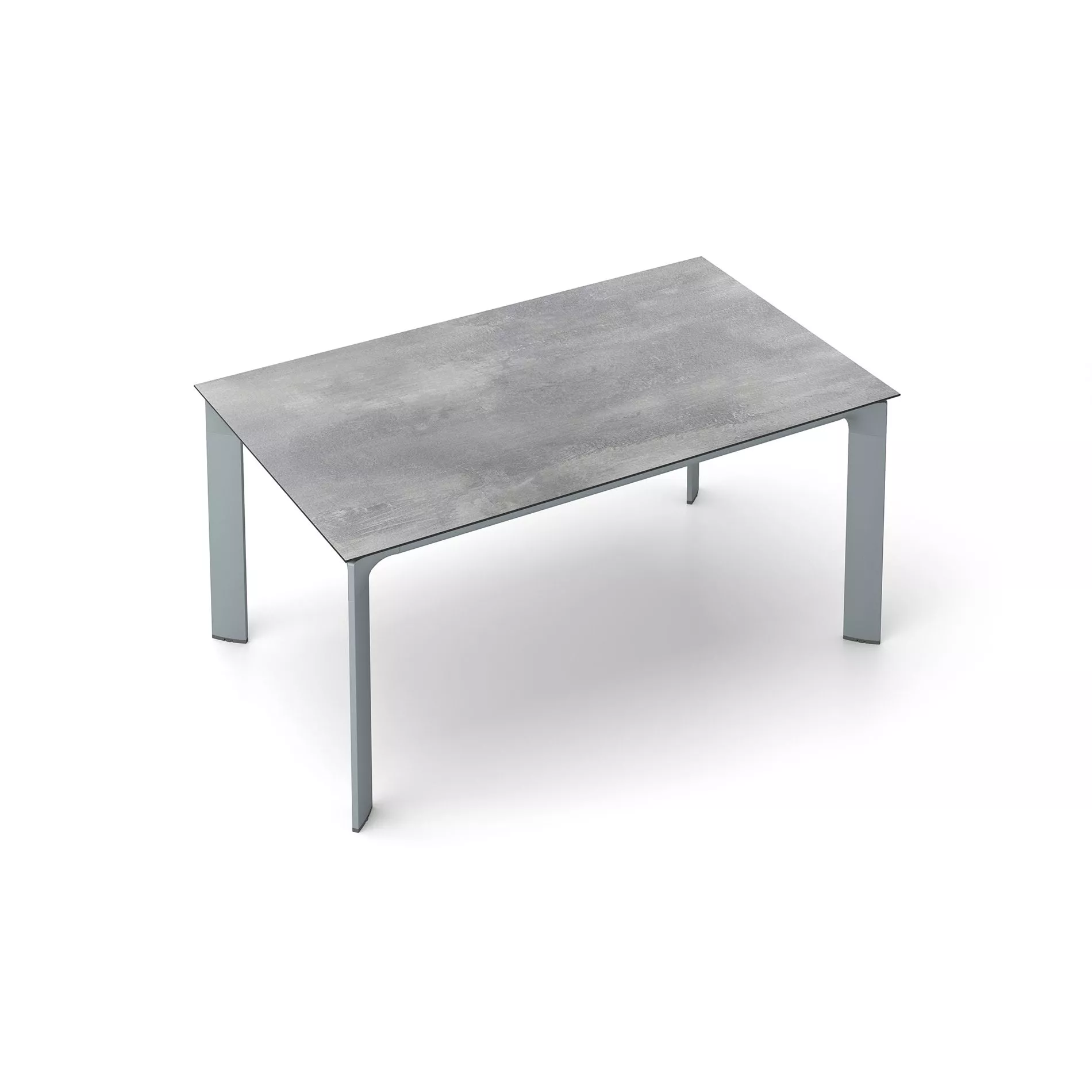Kettler Tischplatte HPL, Dekor silber-grau