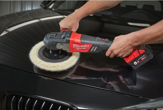 Milwaukee Akku-Polierer M18 FAP180 FUEL™ – inkl. 2x 5,0Ah Akkus und Schnellladegerät – Bild 6