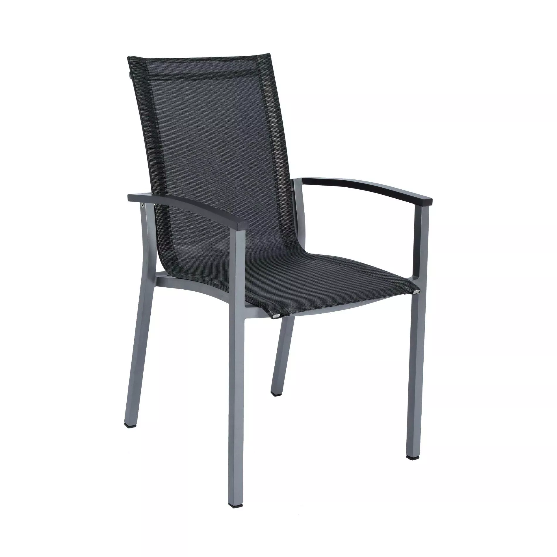 Stern Gartenmöbel-Set mit Stuhl Evoee und Tisch Classic Aluminium graphit/HPL 5-teilig