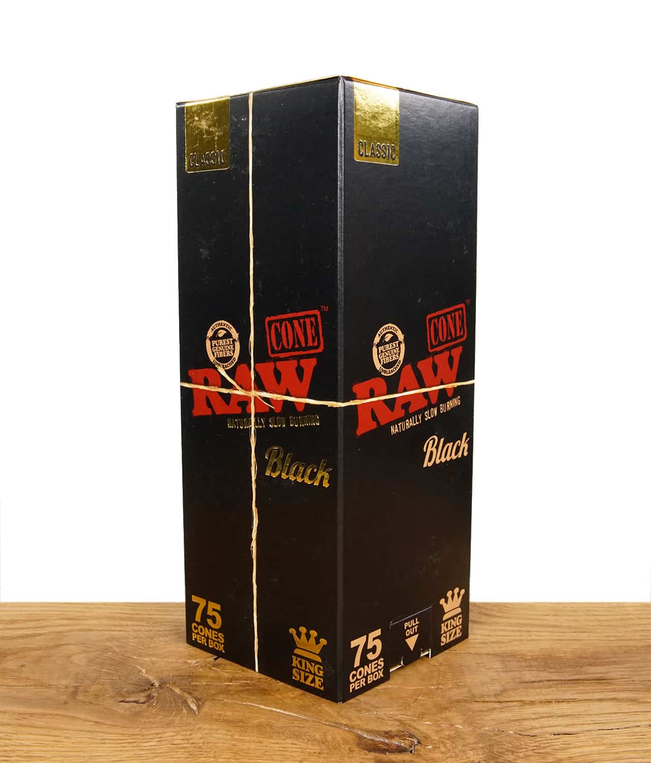 RAW Black Classic Cones King Size 75er Pack
