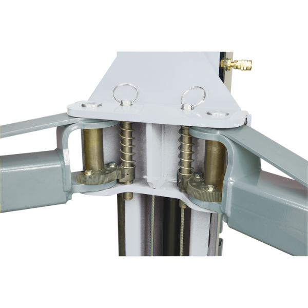 Rotary 4,5t elektrohydr. 2-Säulen-Hebebühne SPO40E-5-EH1, elektr. Entriegelung, symmetr. Tragarme, Gesamthöhe 3.865mm – Bild 3