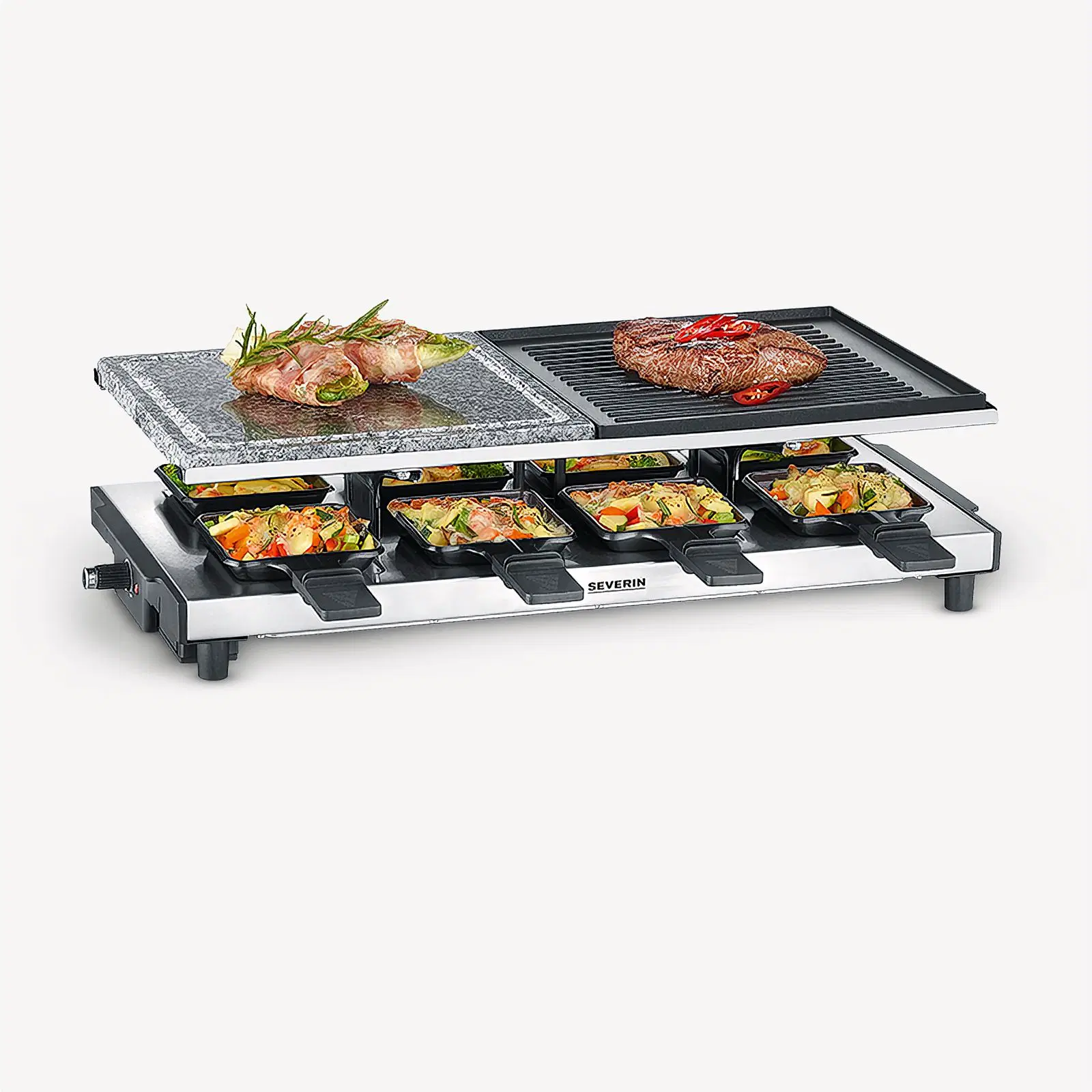 Raclette z naturalnym kamieniem do grilla i p?yt? grillow?