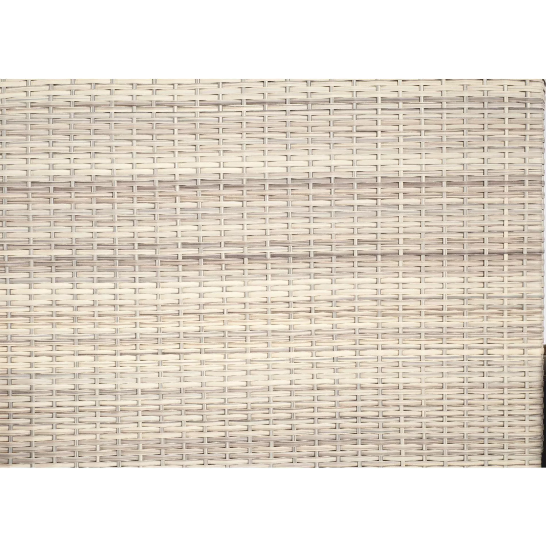 Sonnenpartner Präsident Alu Strandkorb XL-2-Sitzer, Geflecht antik-weiß, Dessin 186, Variopolsterung