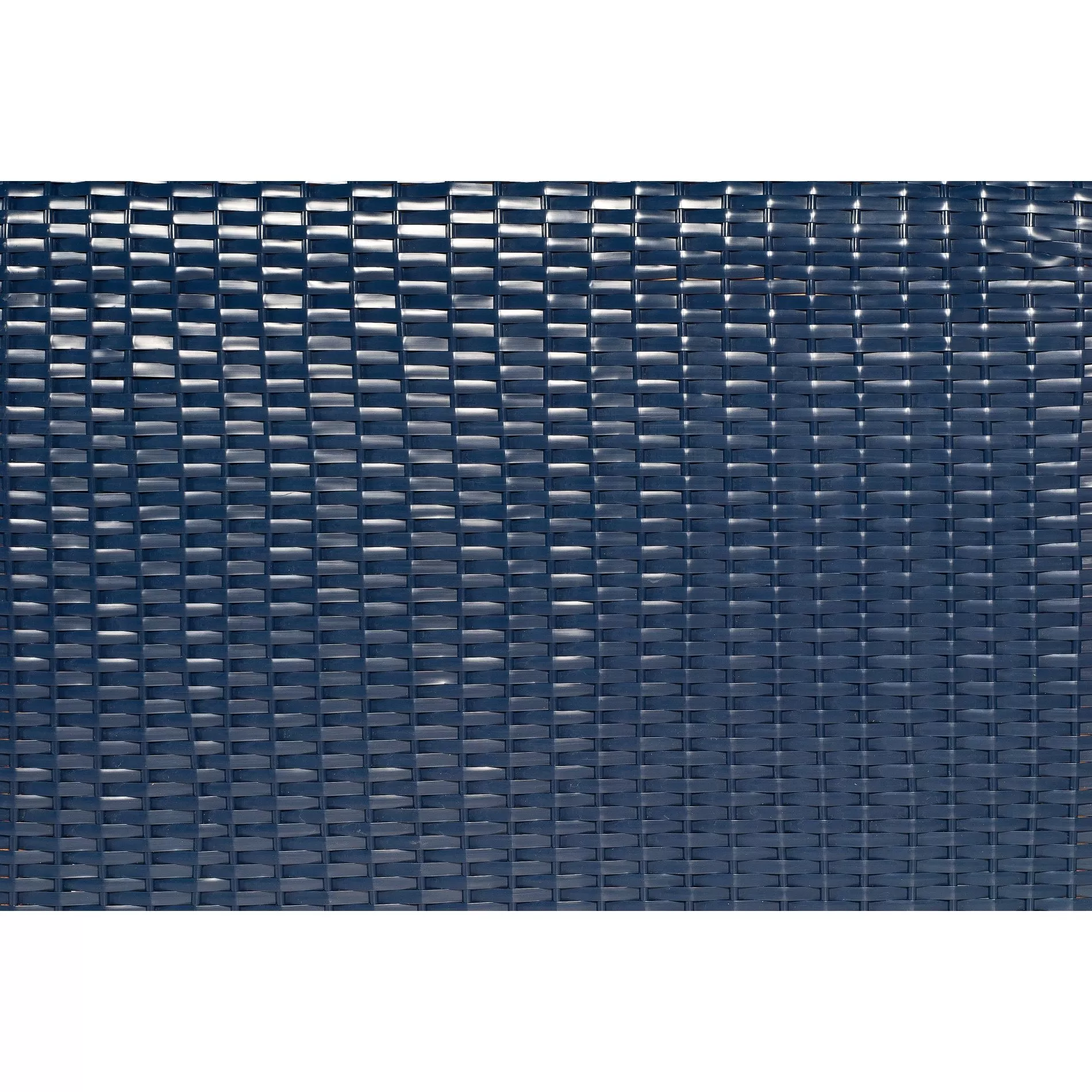 Sonnenpartner Classic 2-Sitzer Strandkorb, Geflecht blau, Dessin 74